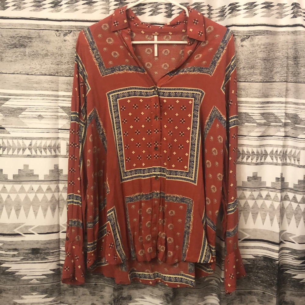 Free People Long Sleeve Top